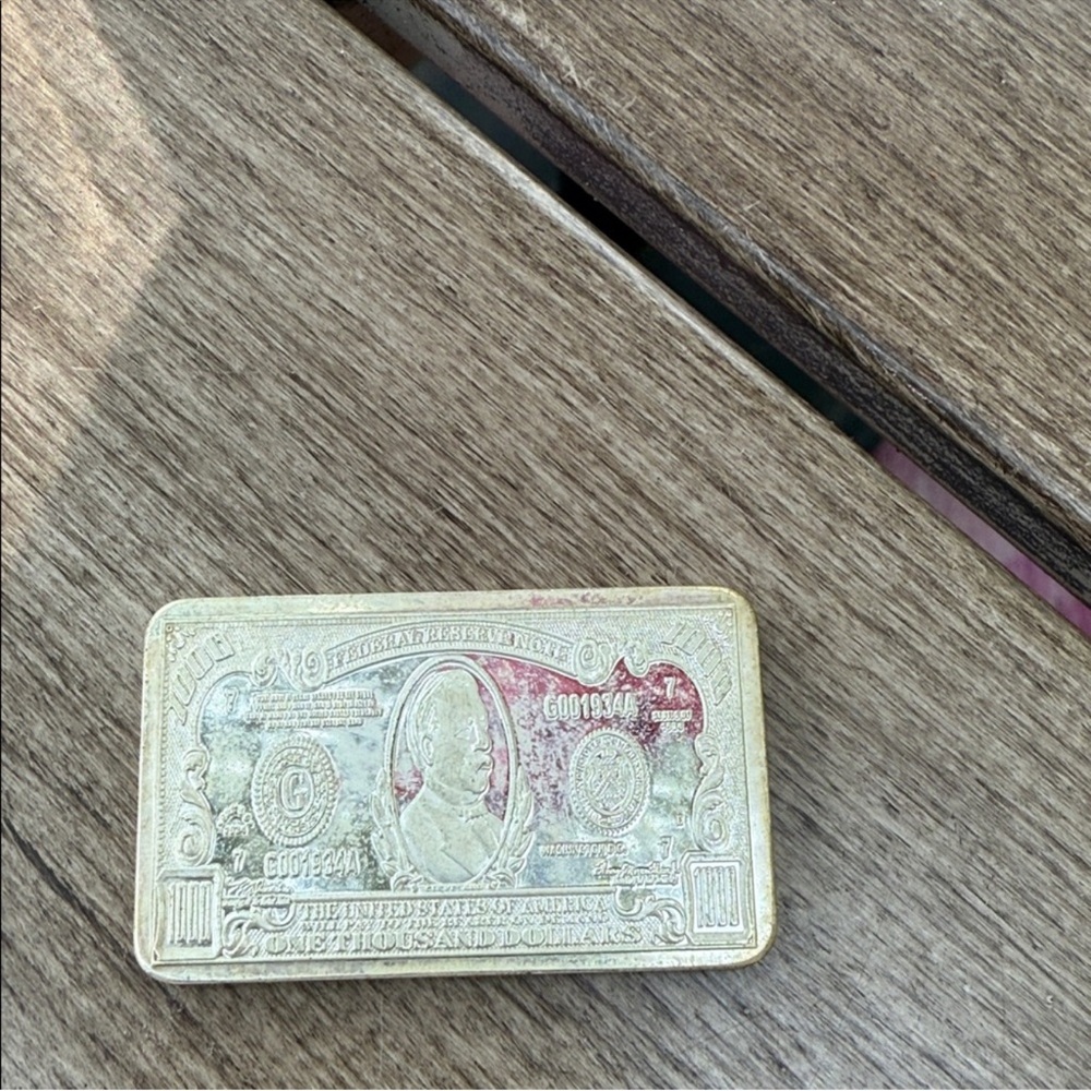 Gold Bar Shaped Novelty Item